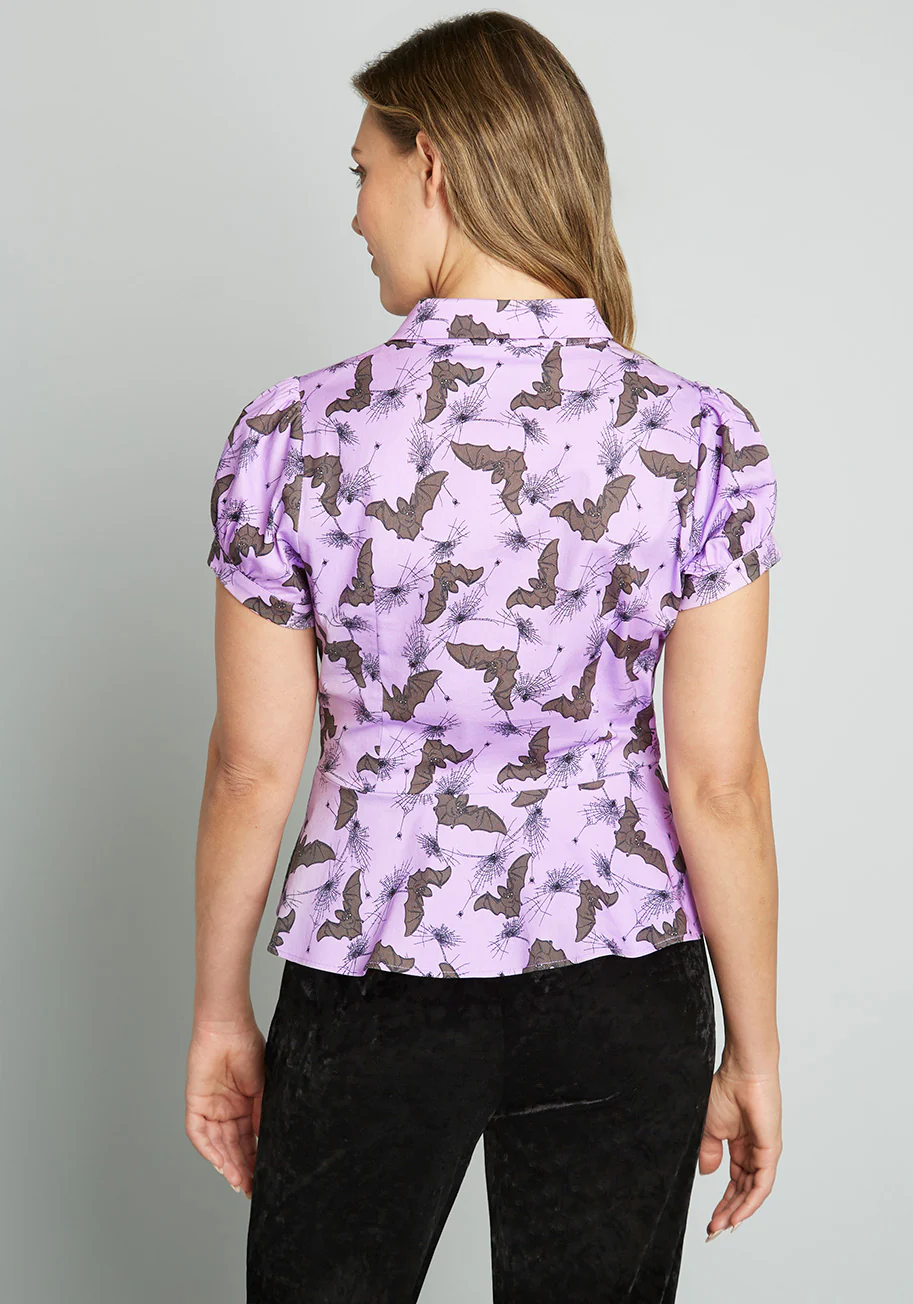 Isnyt x Collectif Feeling 'Scary' Happy Blouse - Olabens