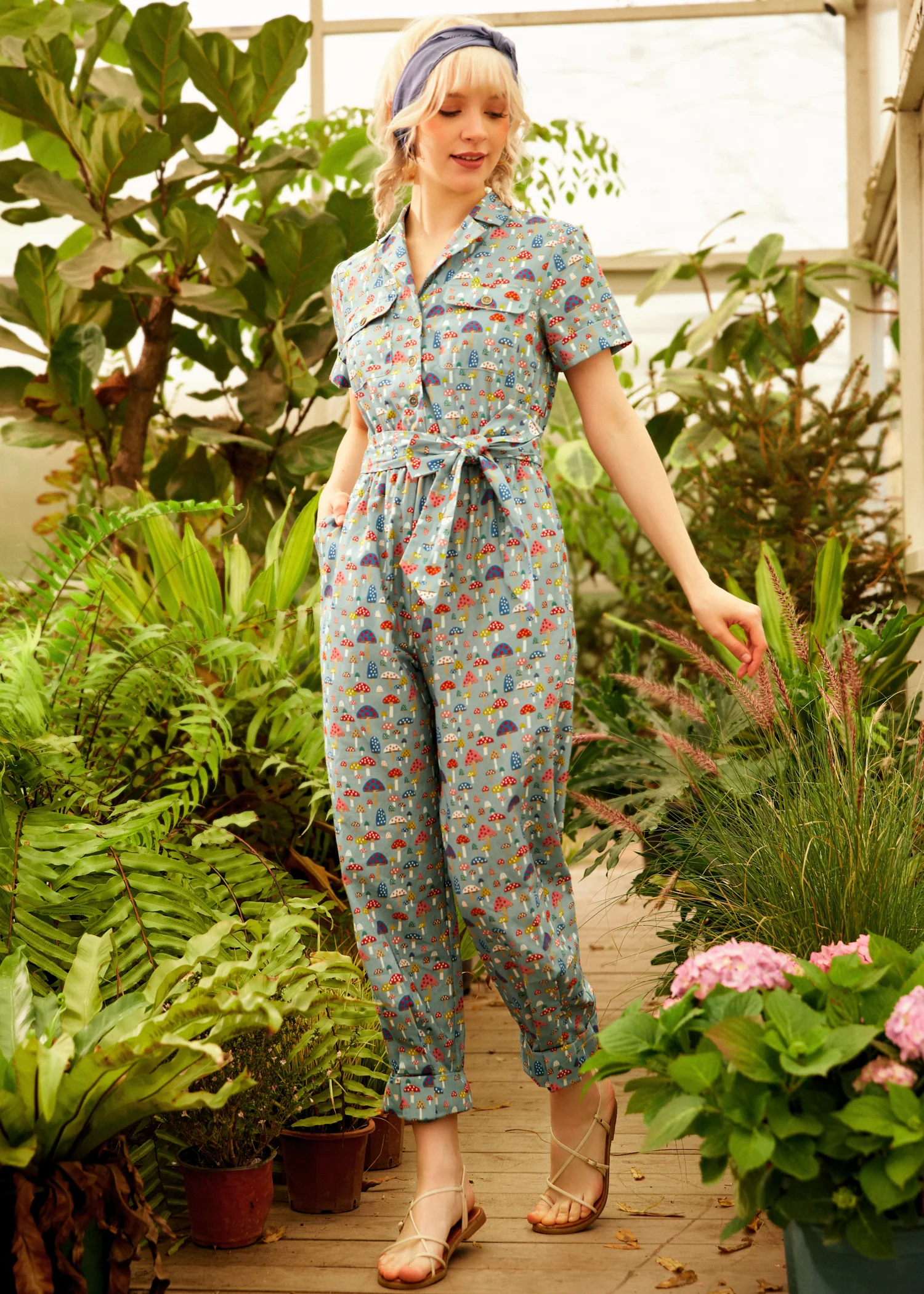 Mushroom About Town Jumpsuit - Olabens