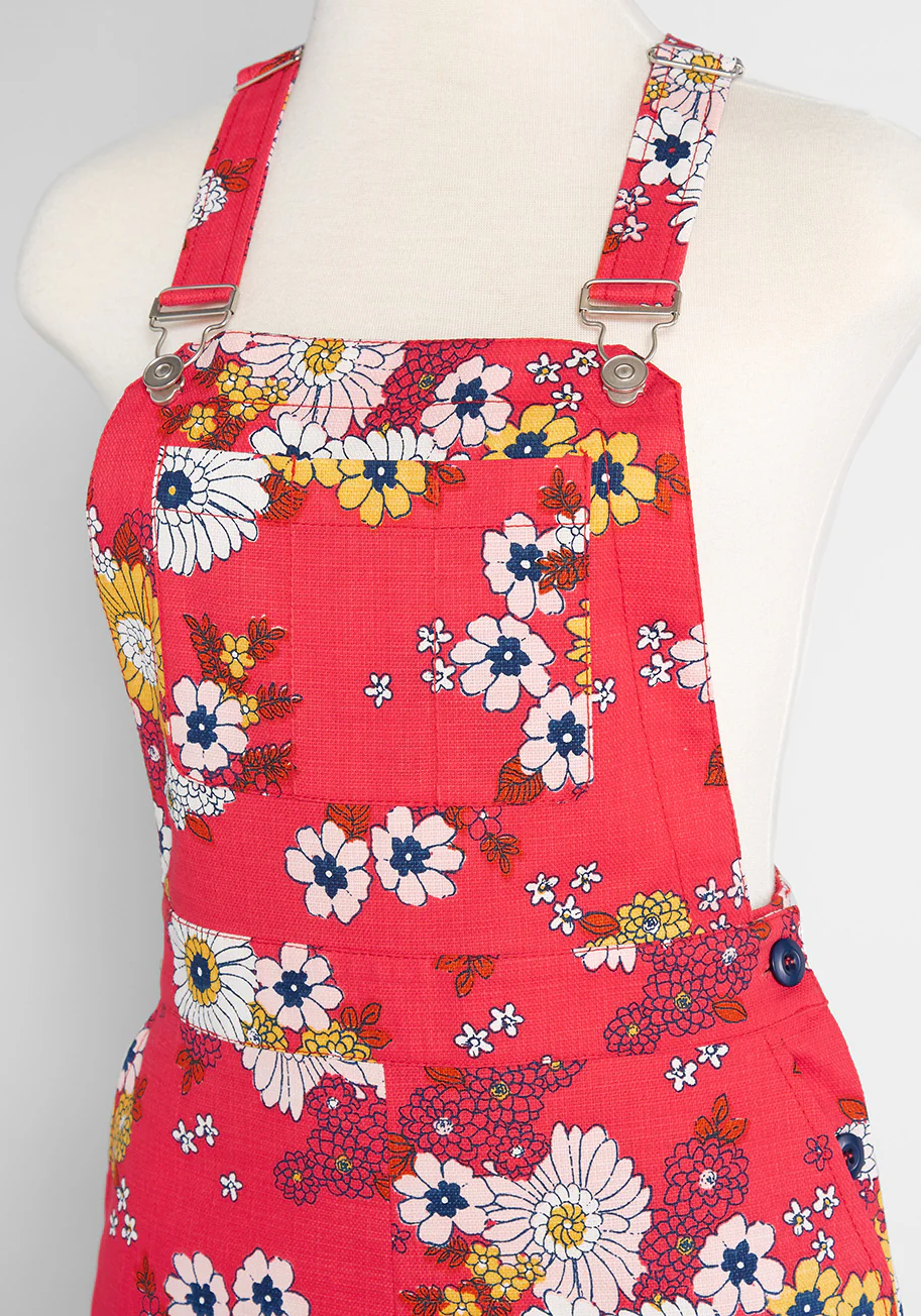Dazed Summer Days Cotton Shortalls - Olabens