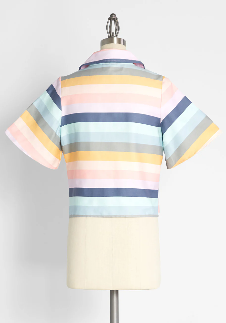 Pastel Sunsets Button-Up Shirt - Olabens