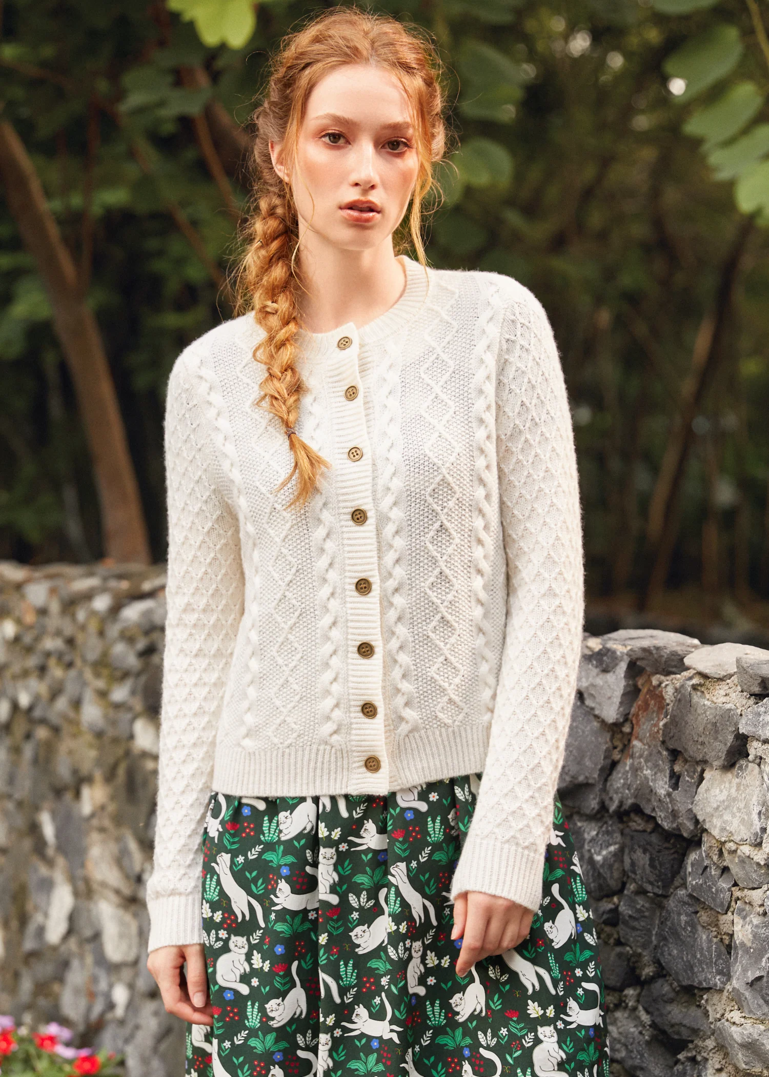 Twist & Shout Cable Cardigan - Olabens