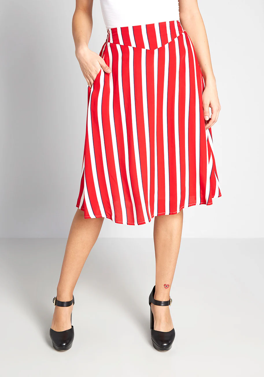 Isnyt X Collectif A Shore Thing A-Line Skirt - Olabens