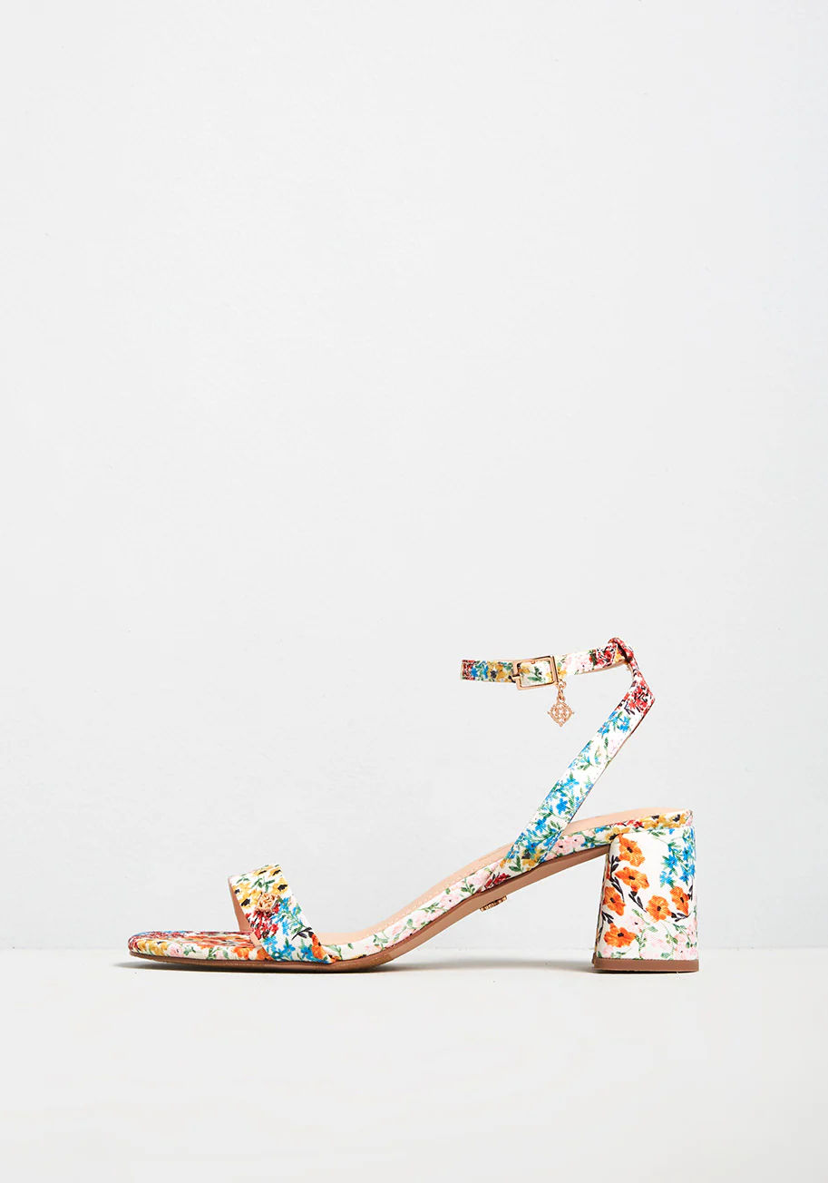 Budding Romance Ankle Strap Heel - Olabens