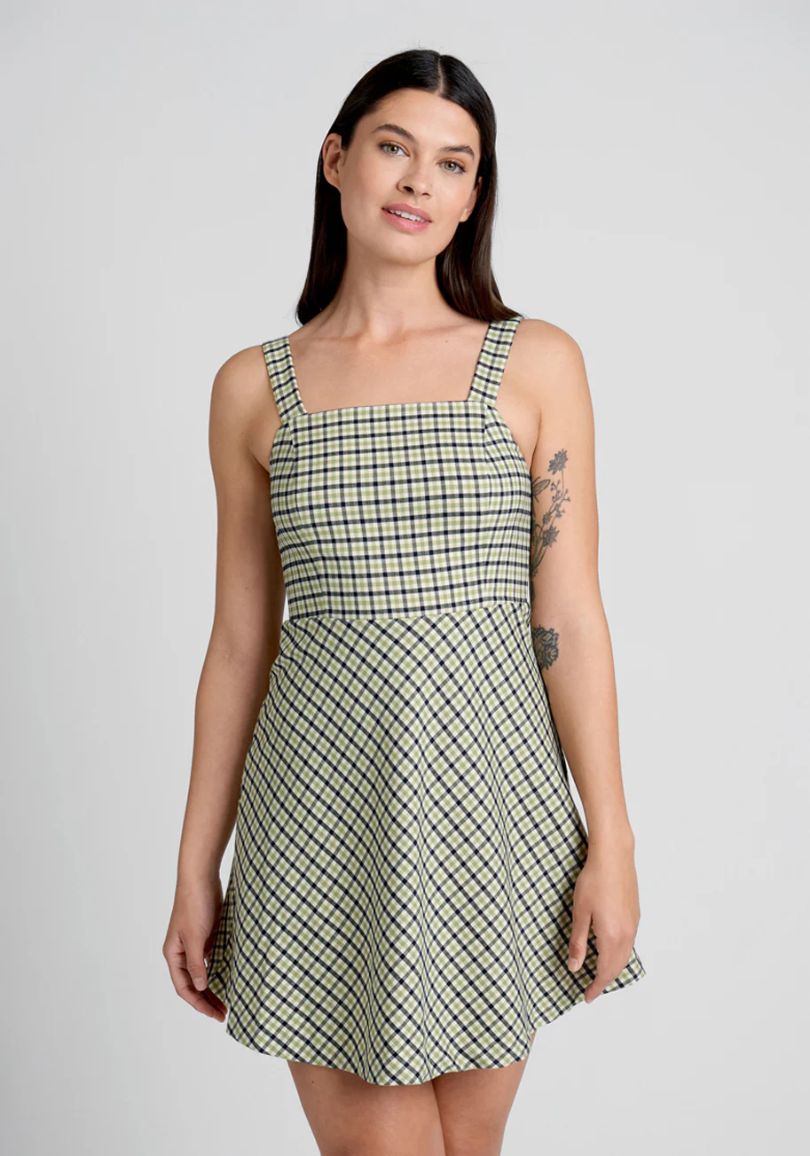 So Plaid I Found You Dress - Olabens