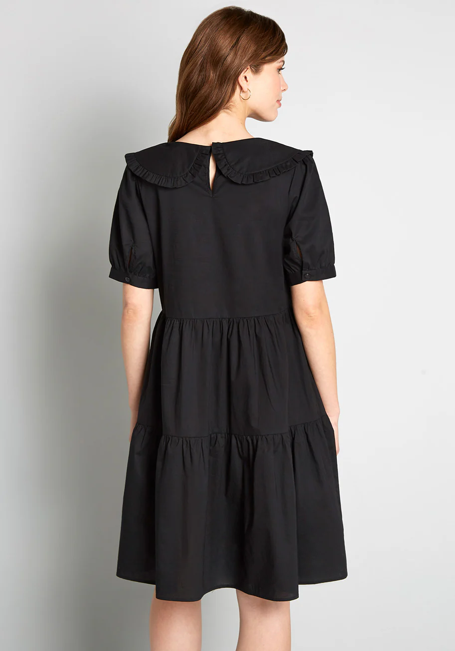 The Frill Of Youth Tiered Babydoll Dress - Olabens