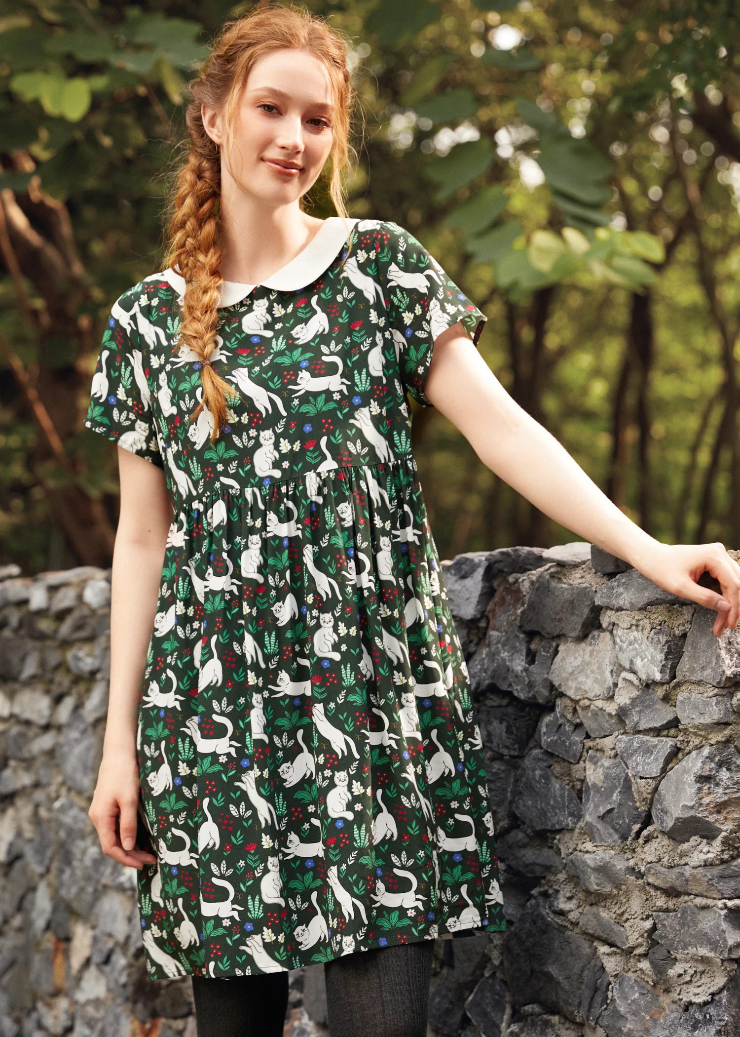 Whimsy & Wonder Collar Empire Dress - Olabens