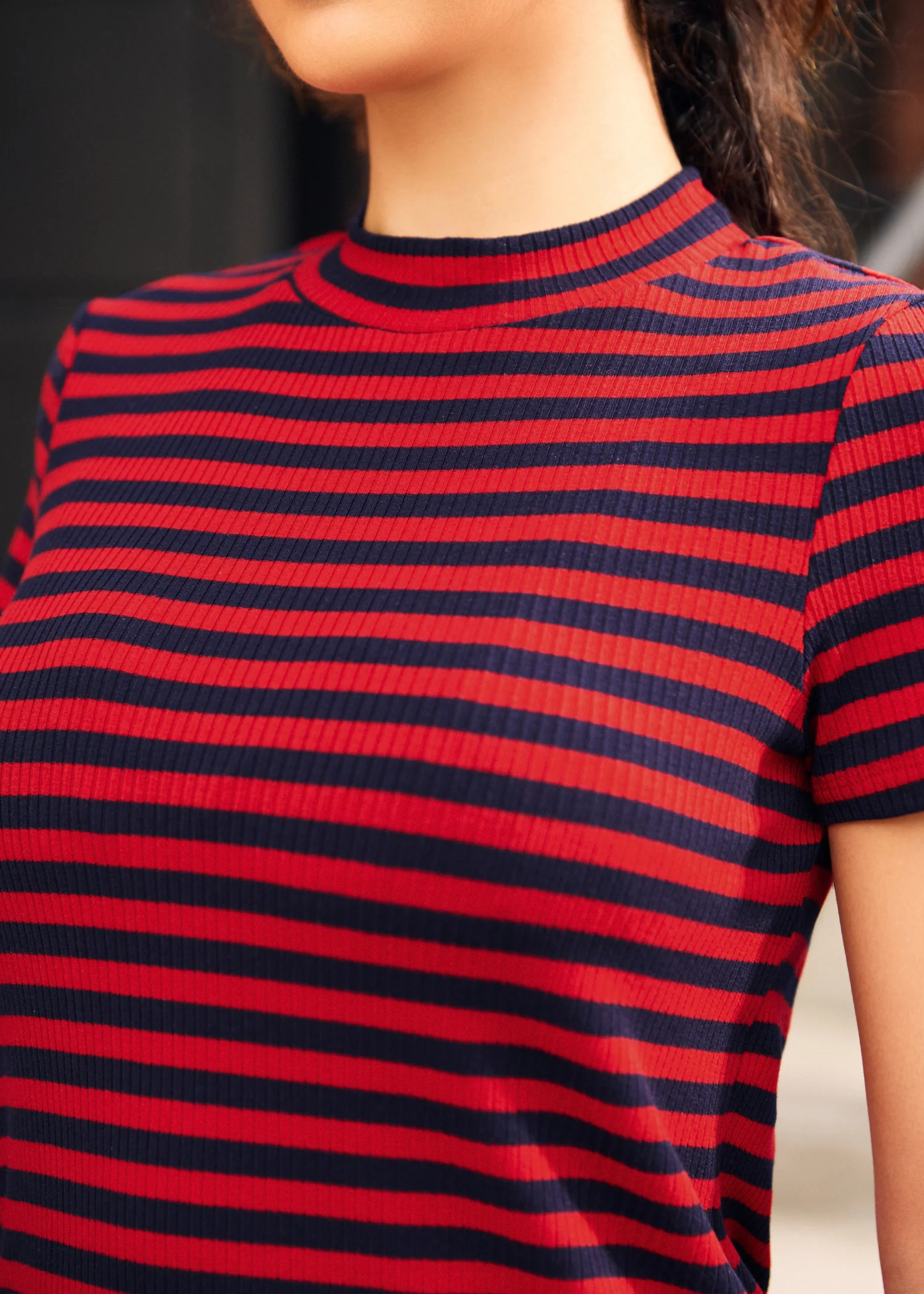 Whispers of Autumn Mock Neck Top - Olabens