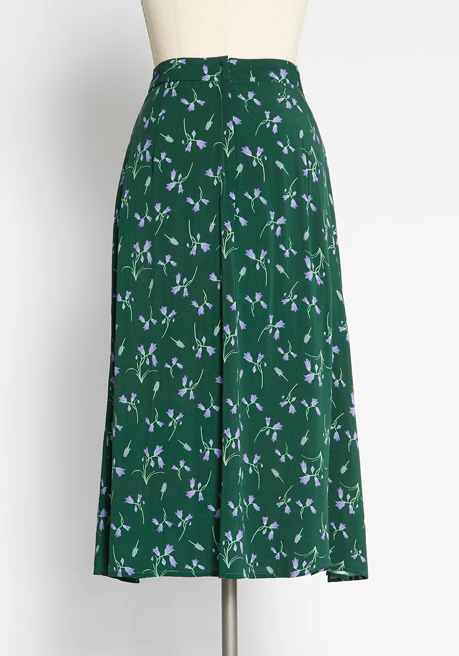 Isnyt x Collectif Bluebell Julep Midi Skirt - Olabens