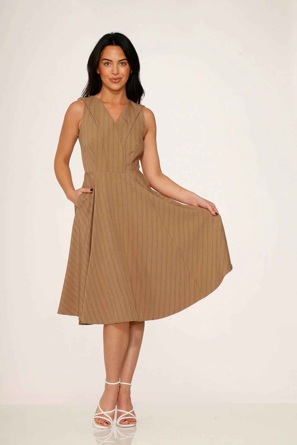 Camel Swing Dress - Olabens