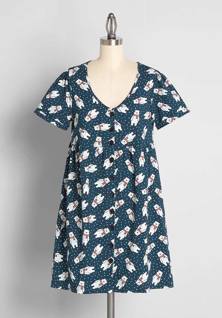 Pleased With Ease Babydoll Dress - Olabens