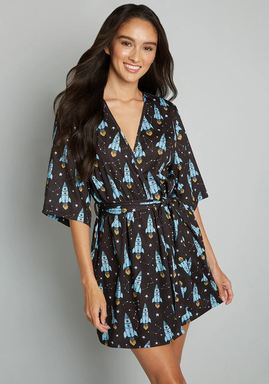Mornings Are A Blast Lounging Robe - Olabens