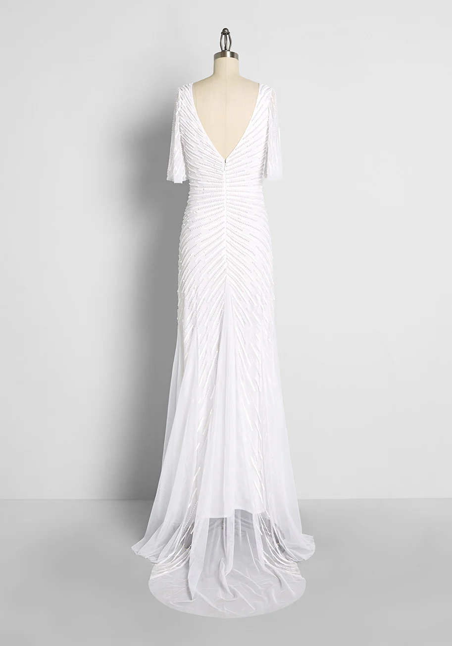 Breathtaking Beadwork Maxi Dress - Olabens