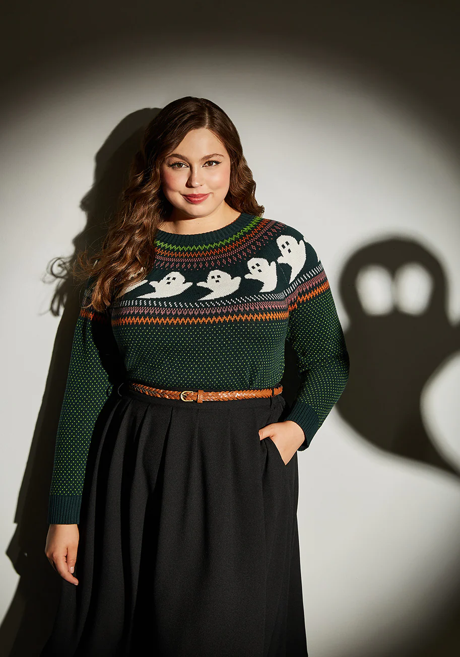 You've Been Ghosted Fair Isle Sweater - Olabens