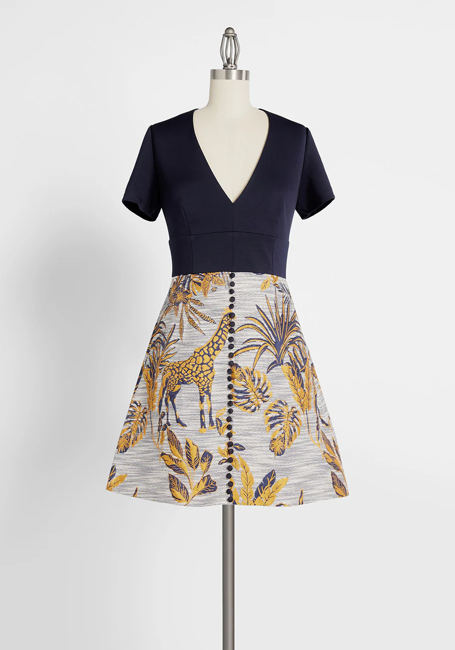 Wild Wonderment Twofer Mini Dress - Olabens