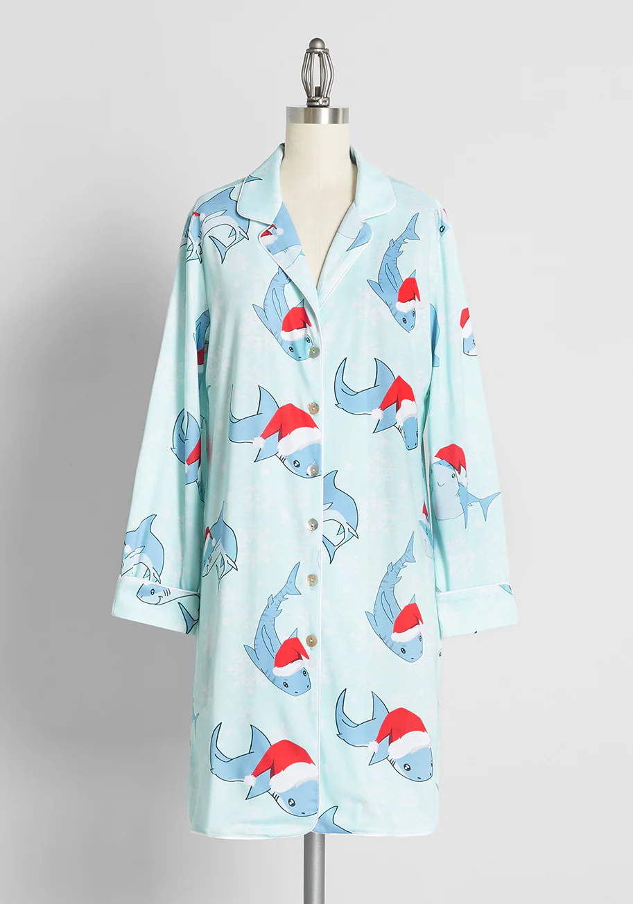 Fiercely Festive Sleep Shirt - Olabens