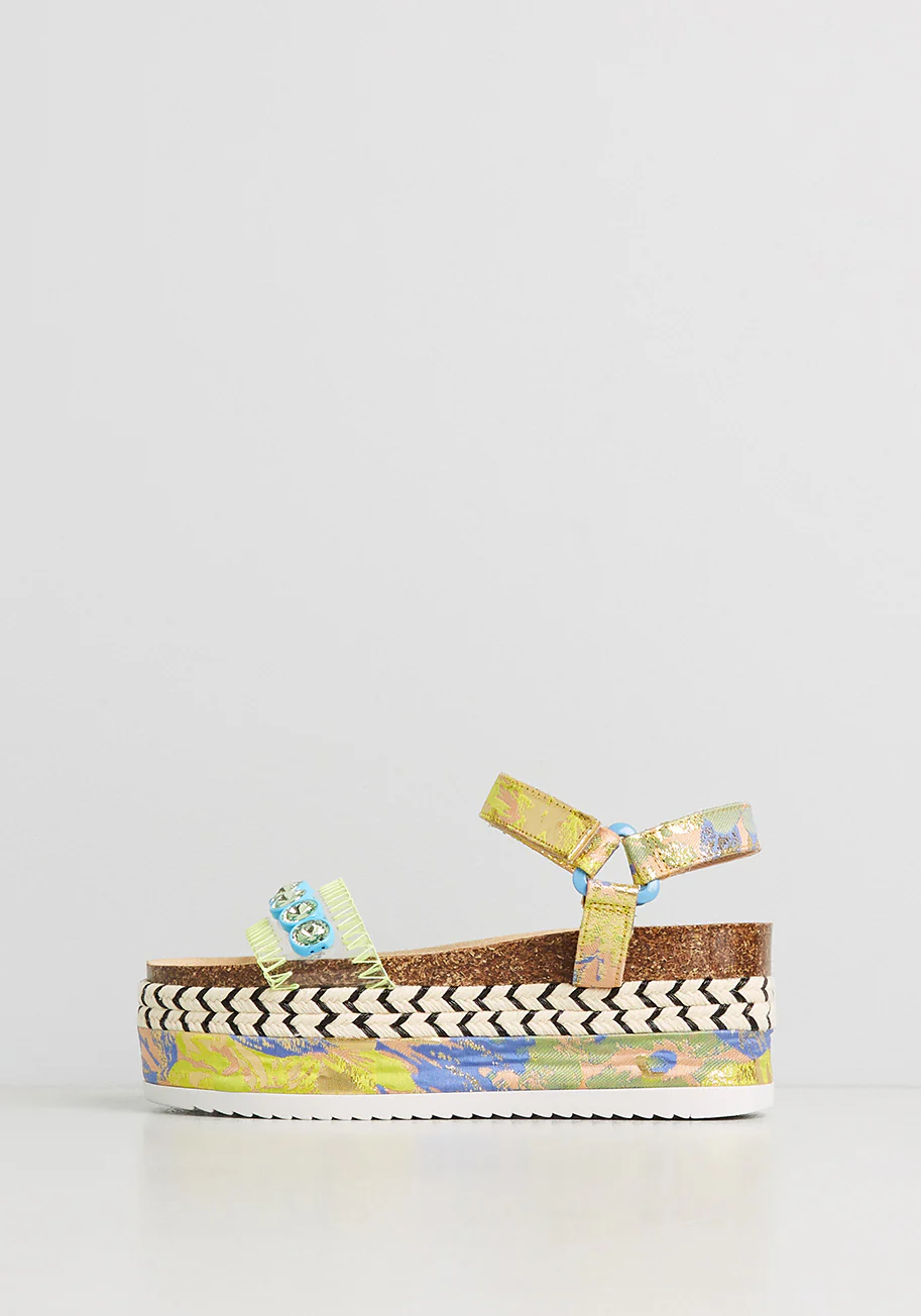 Hot on the Trail Platform Sandals - Olabens