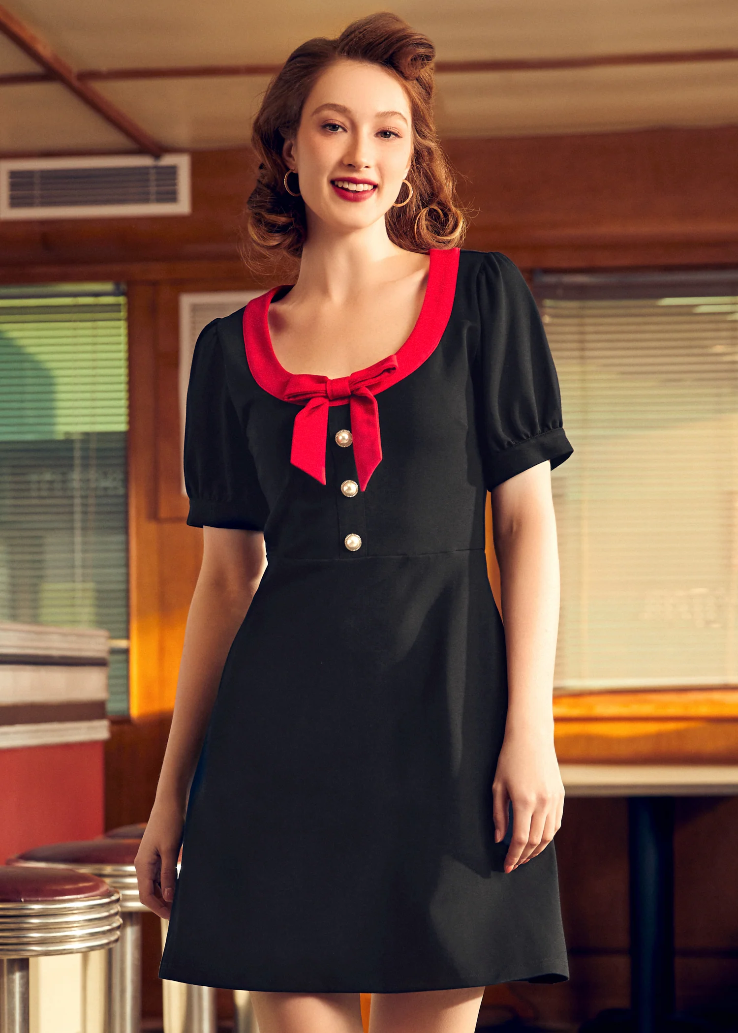 Greet Me Sweetly A-Line Dress - Olabens