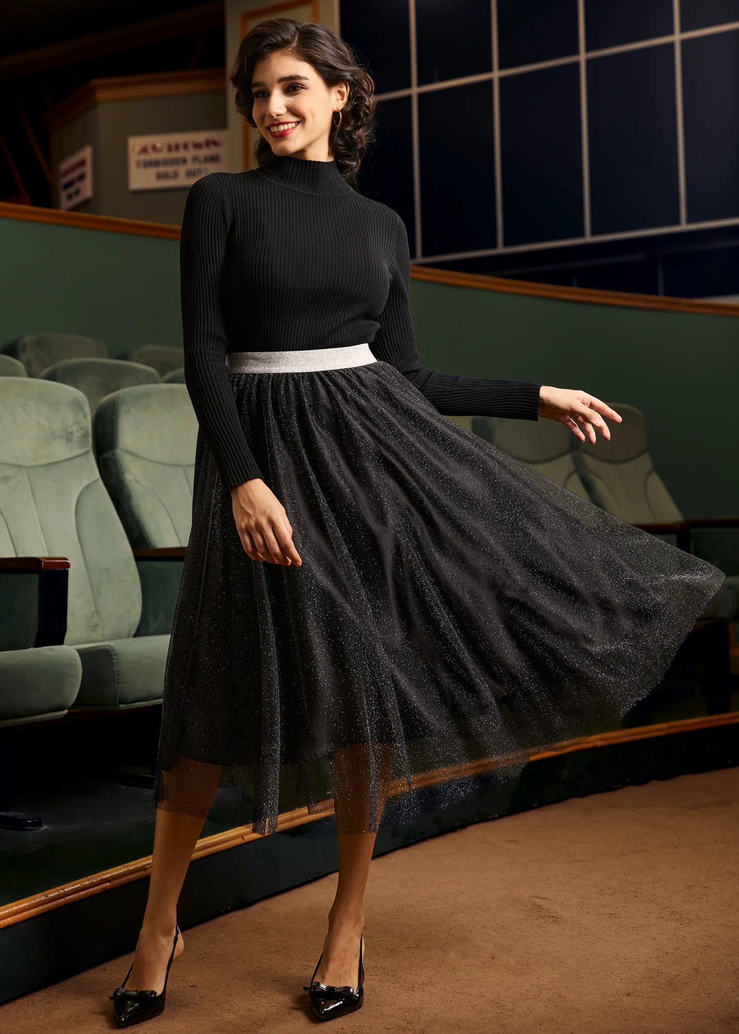 Time Capsule Tulle Midi Skirt - Olabens