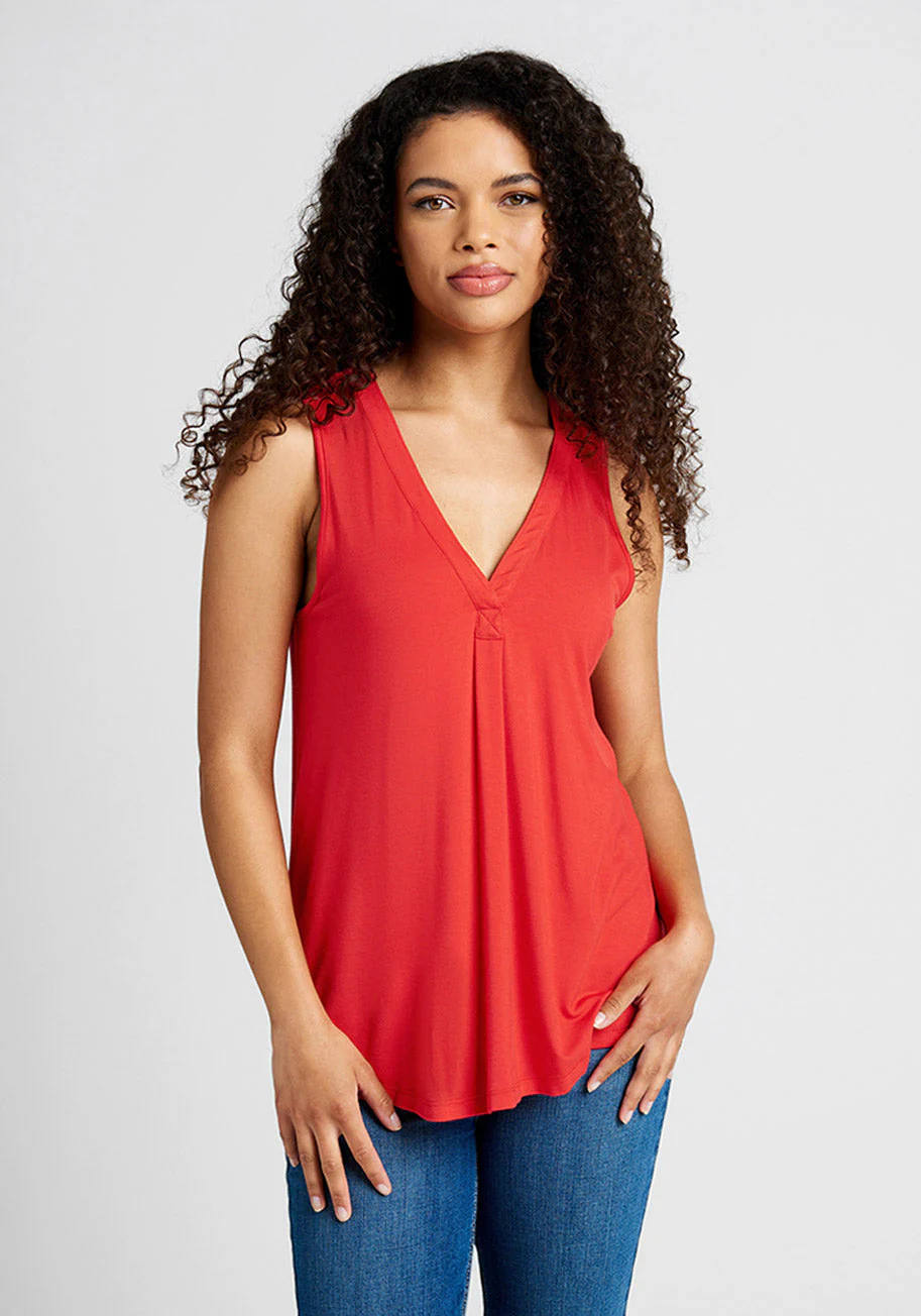 A Welcome Change Sleeveless Top - Olabens