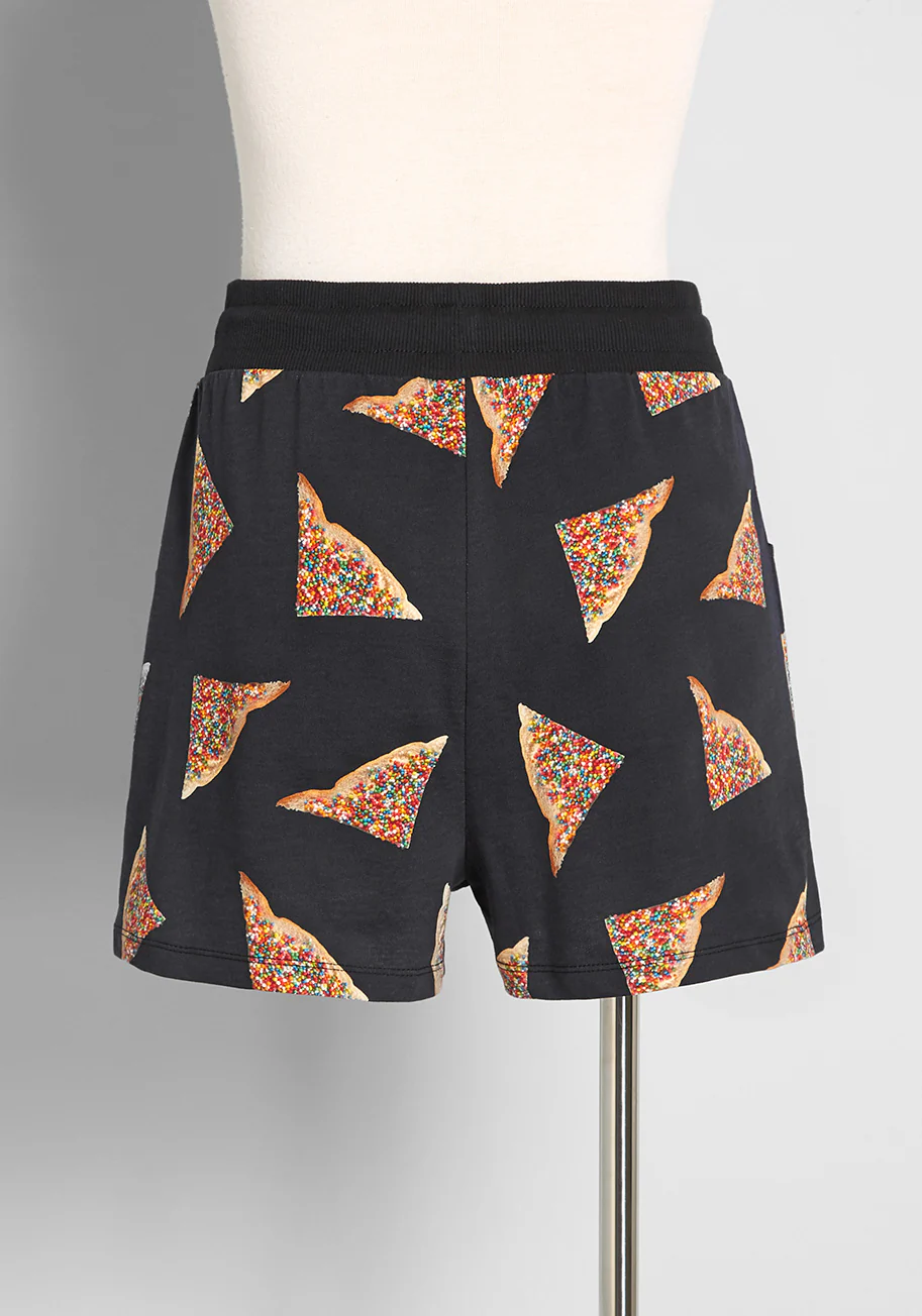 Let's Have A Toast Drawstring Shorts - Olabens
