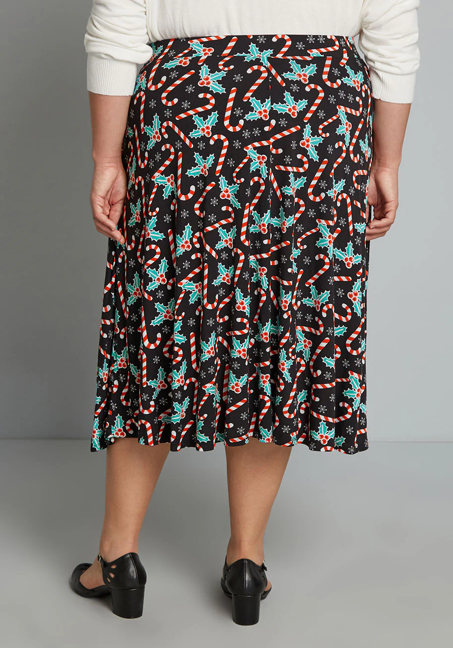 Excellence Attained Knit A-Line Skirt - Olabens