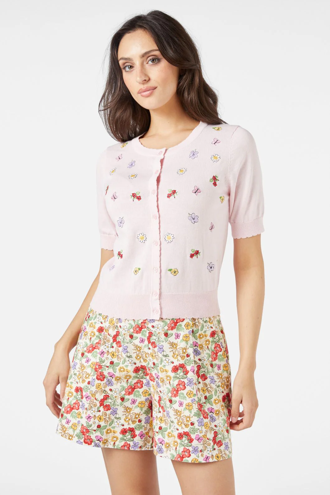 Papillon Embroidered Cardi - Olabens