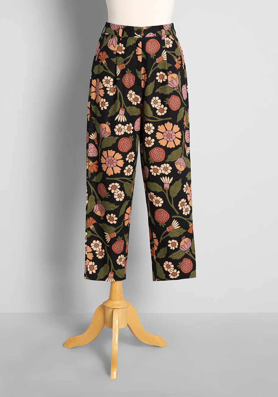 Fab in Fruits and Flora Pants - Olabens