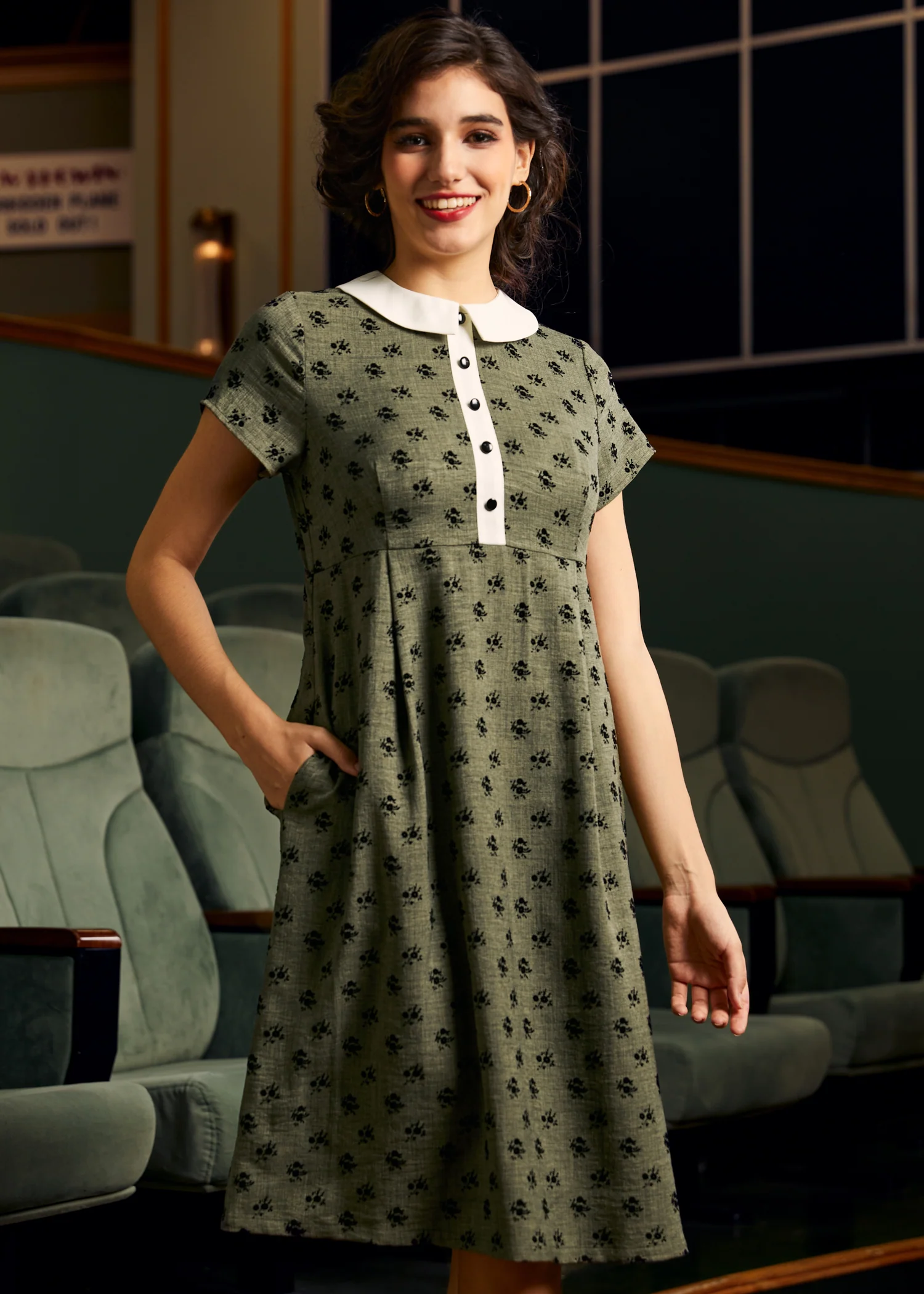 Pretty at the Pumpkin Patch Shirtwaist Dress - Olabens