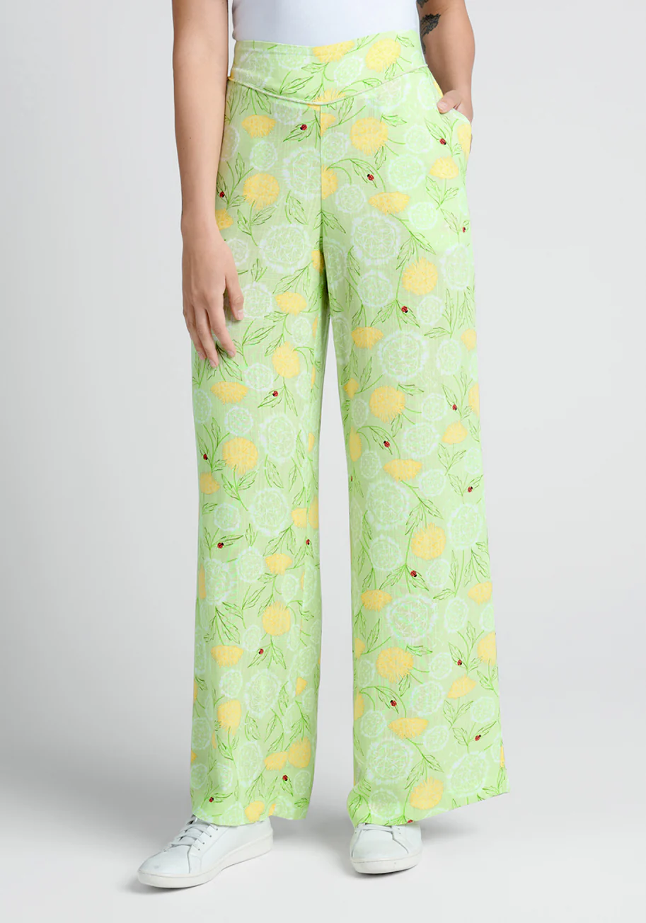 Light Of Day Wide-Leg Pants - Olabens