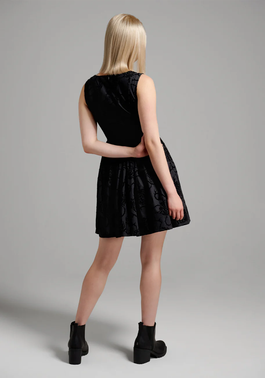 Climbing Roses Corset Mini Dress - Olabens