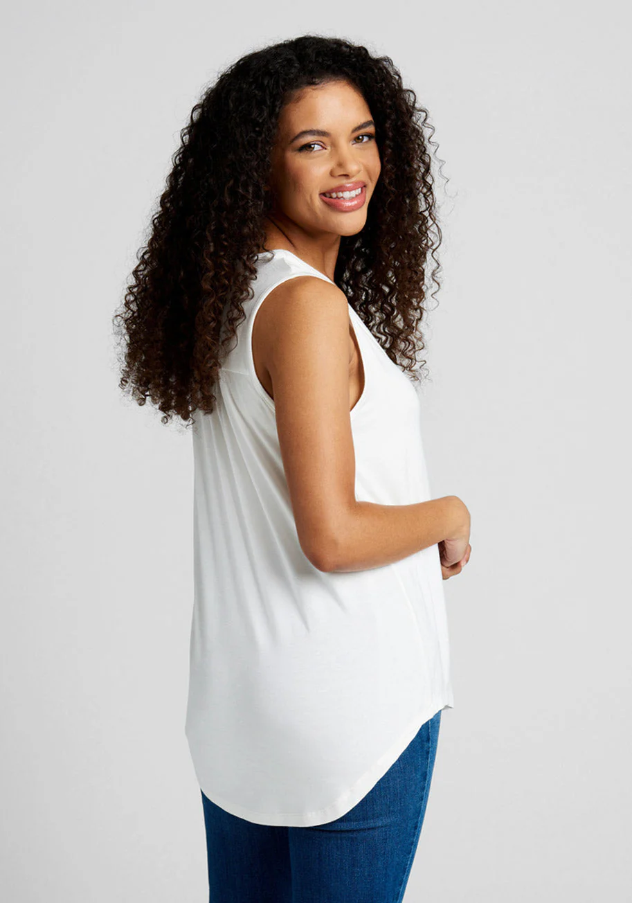 A Welcome Change Sleeveless Top - Olabens