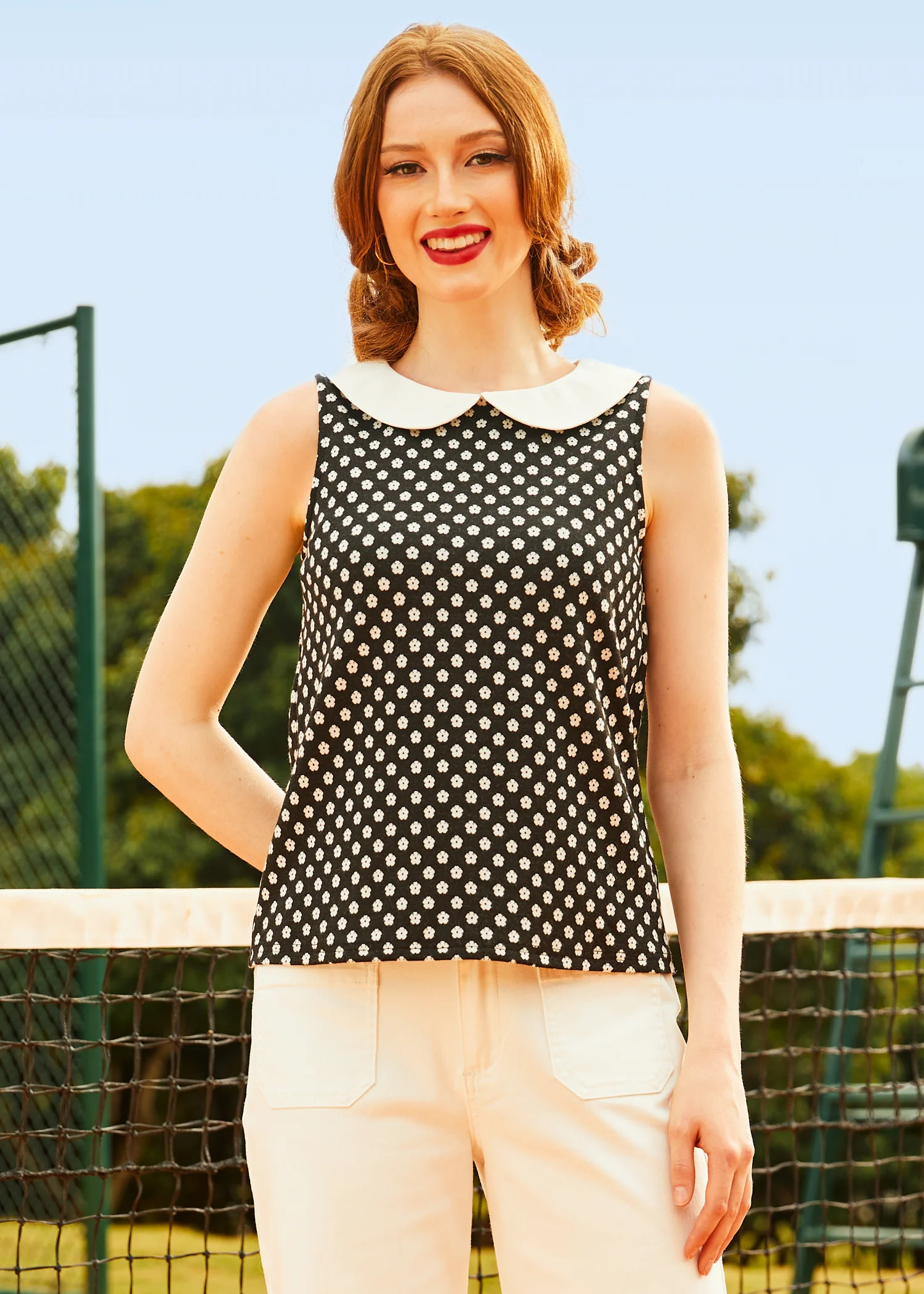 Atomic Age Sleeveless Top - Olabens