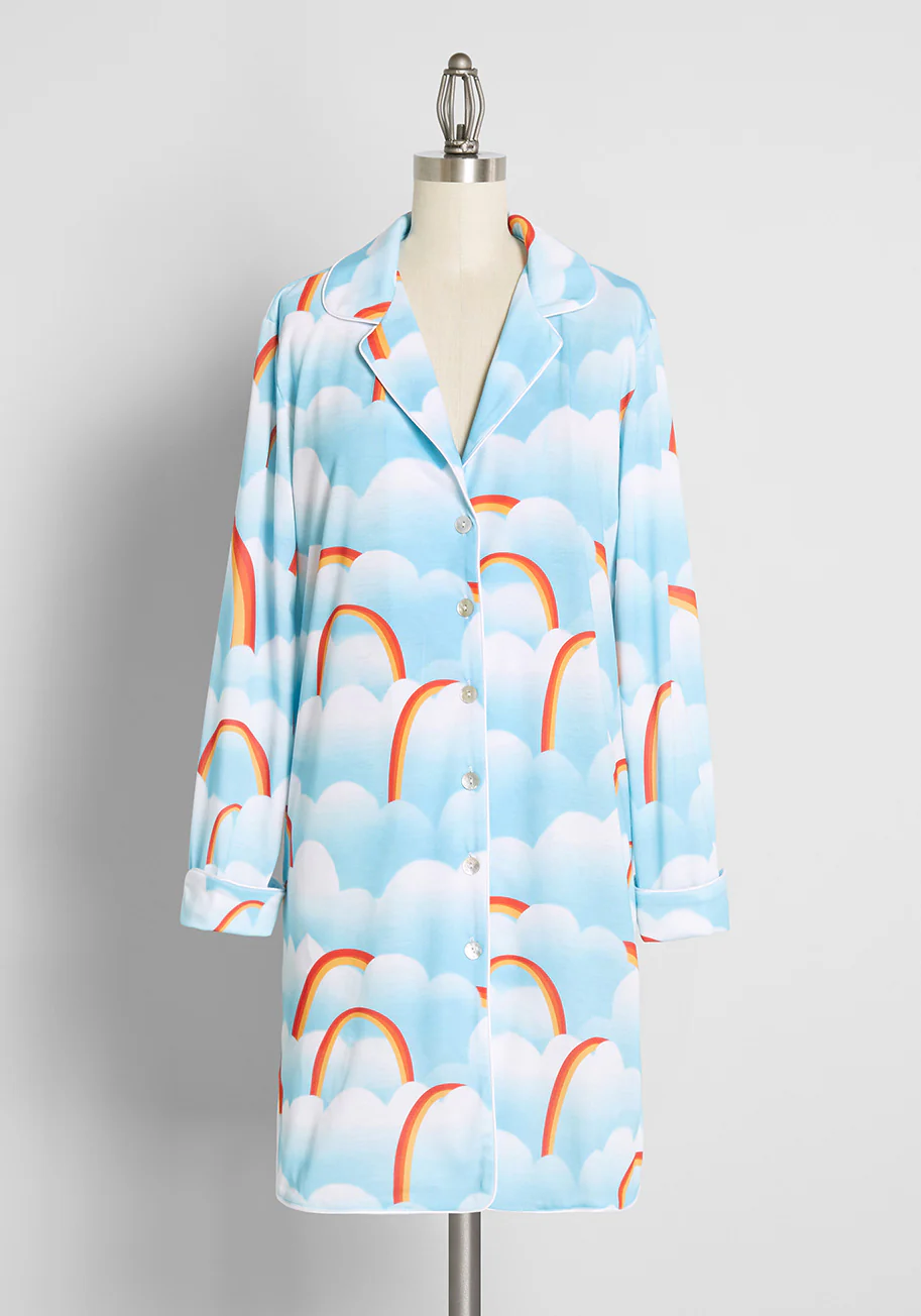 Rainbow Dream Connection Sleep Shirt - Olabens