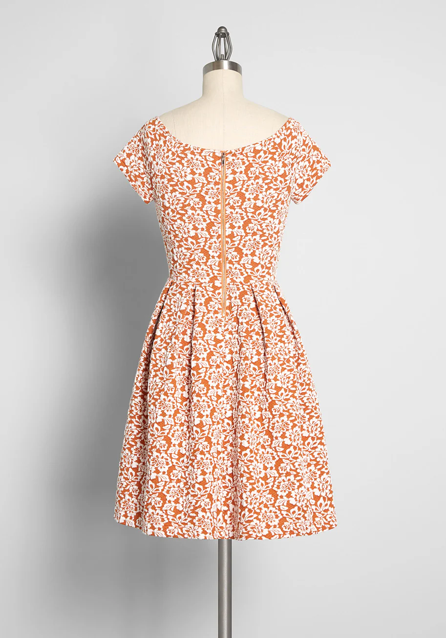 Eyes From Across the Room Fit and Flare Dress - Olabens