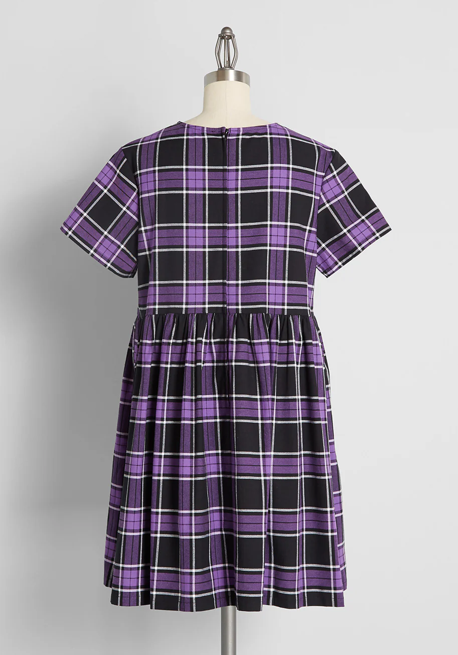 After-School Club Babydoll Dress - Olabens