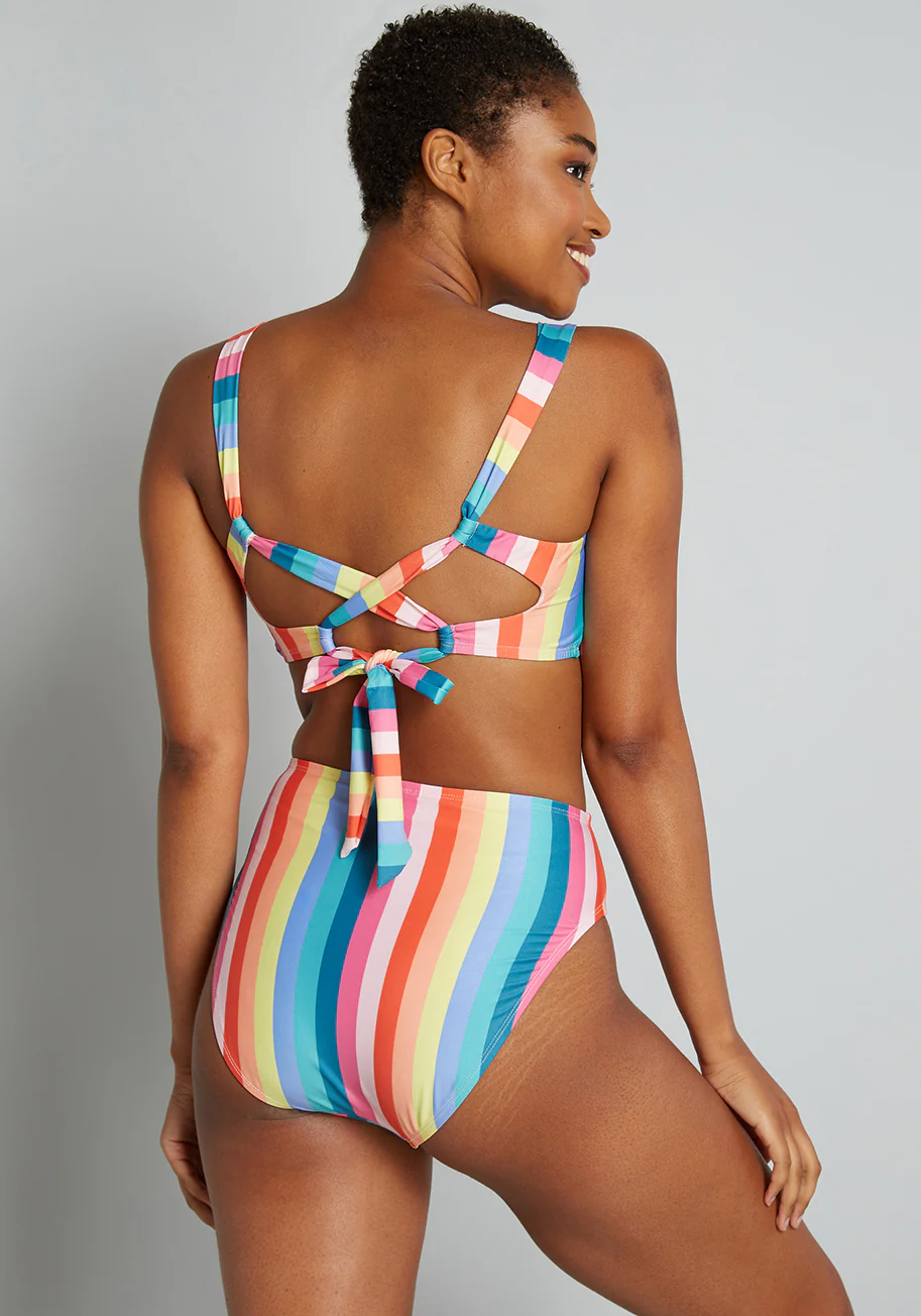 The Franky High-Waisted Bikini Bottom - Olabens