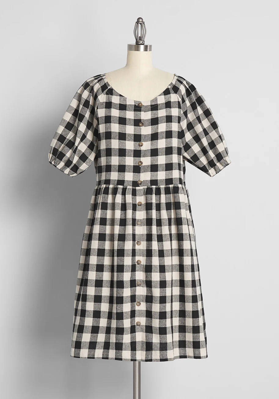 Picnic Perfection Babydoll Dress - Olabens