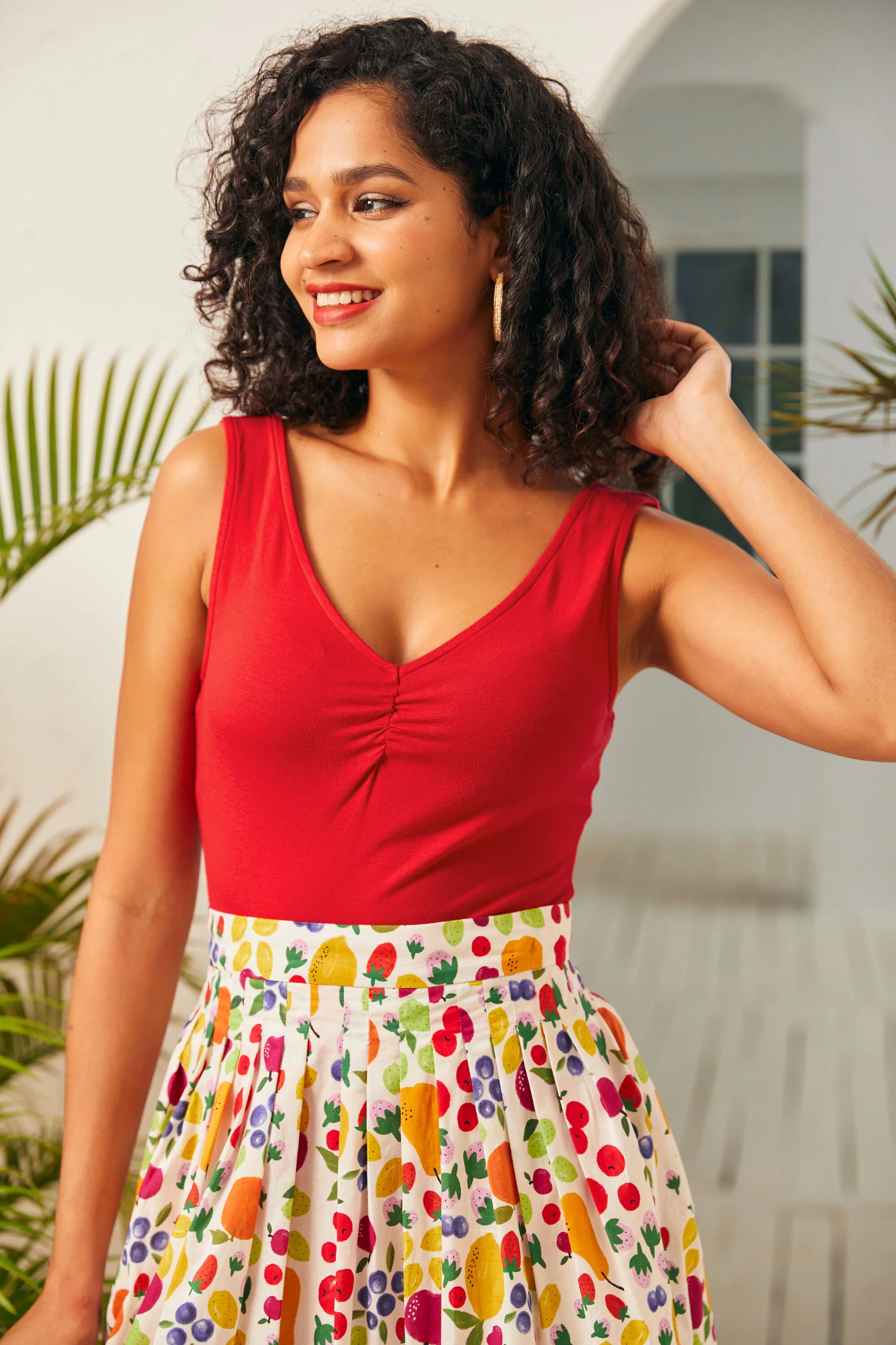 Gathered 'Round Tank Top - Olabens