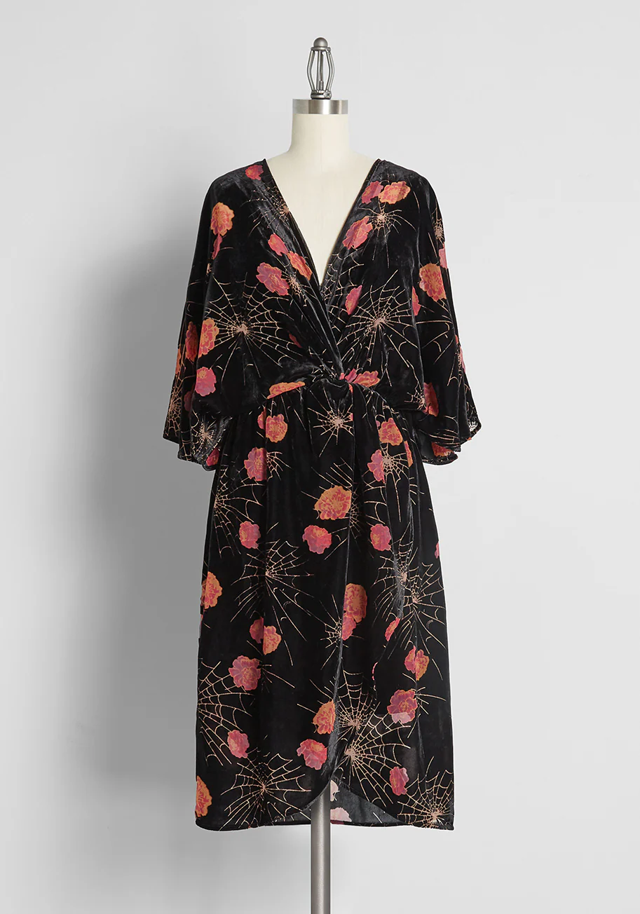 Dramatic Depths Velvet Dress - Olabens