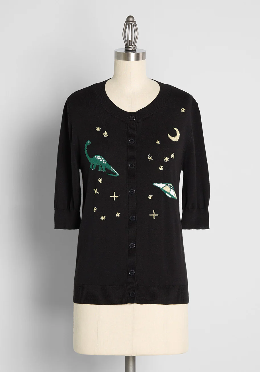Rawrs and Stars Cardigan - Olabens