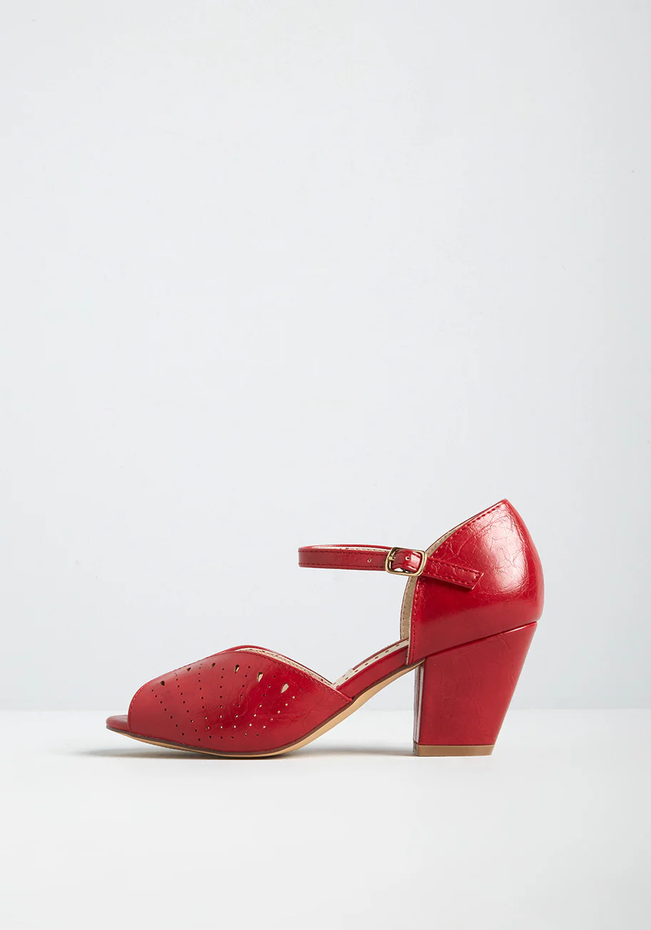 Can't Party Wait Peep-Toe Heel - Olabens