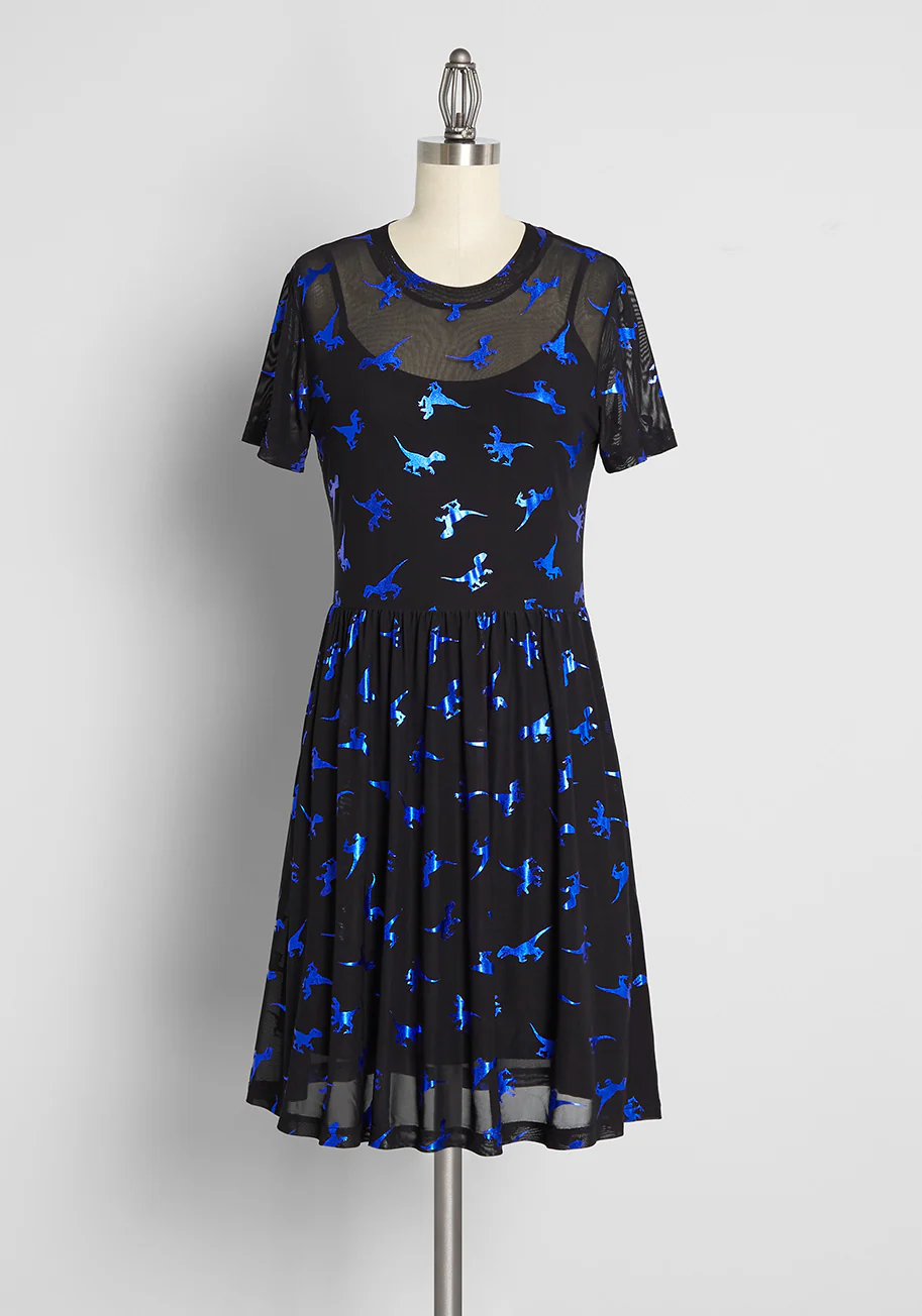 Veloci-rapture Fit and Flare Dress - Olabens