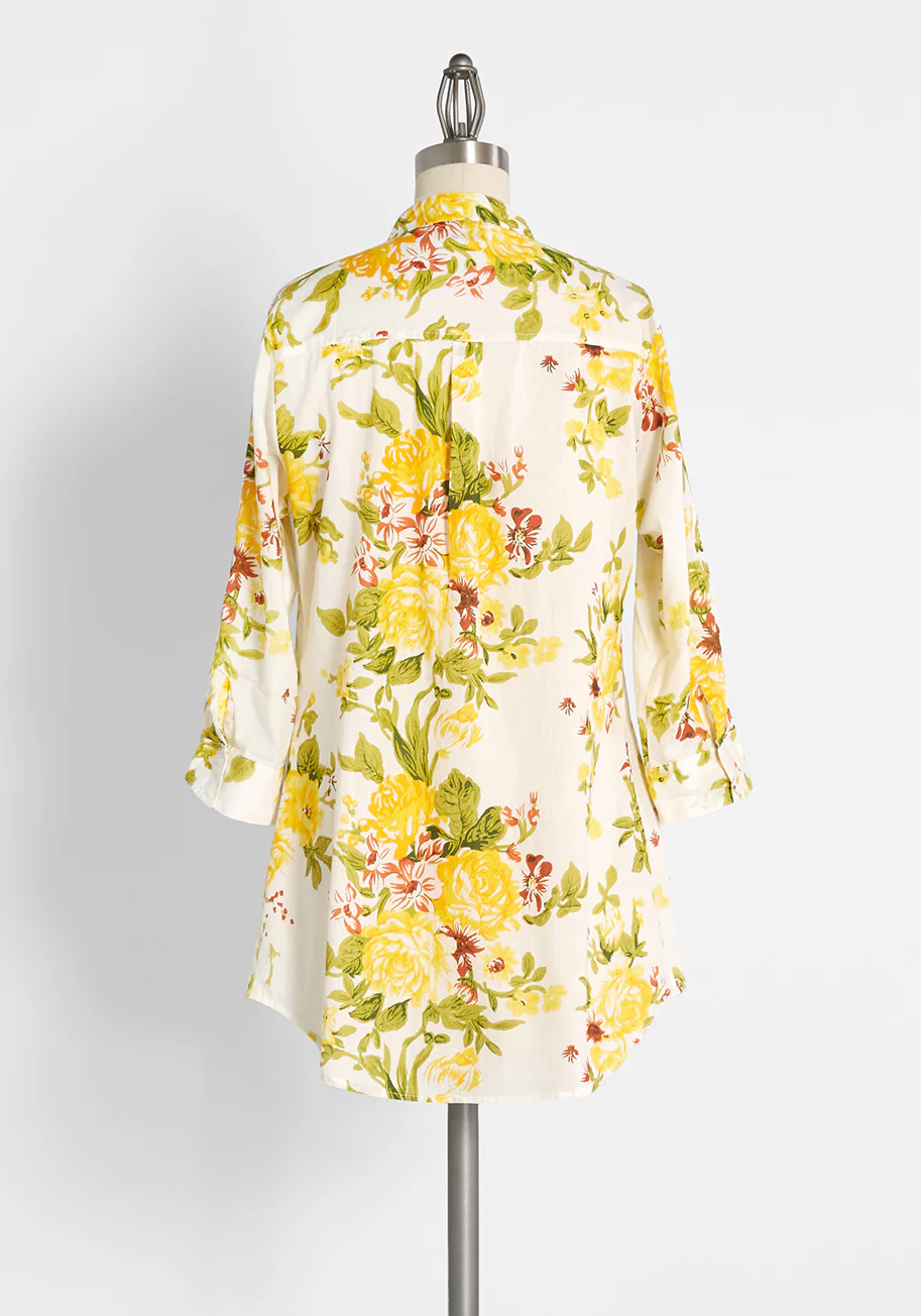 Back Road Ramble Cotton Tunic - Olabens