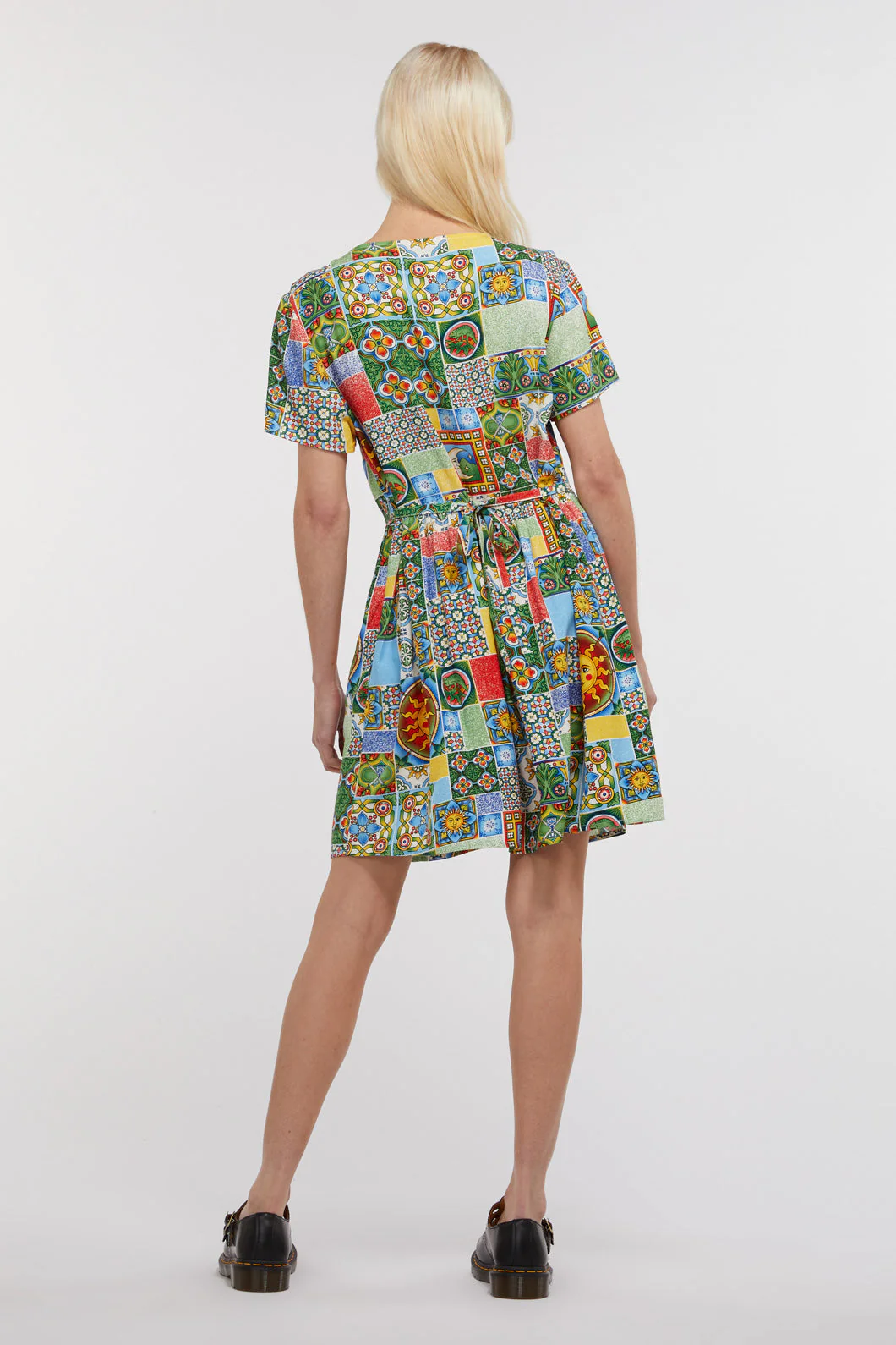 Majolica Viscose Baby Doll Dress - Olabens