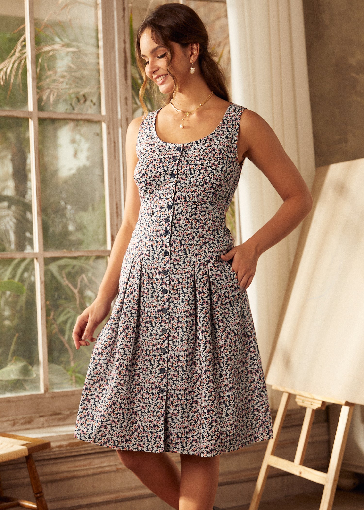 Seeking Out Sunshine Fit And Flare Dress - Olabens