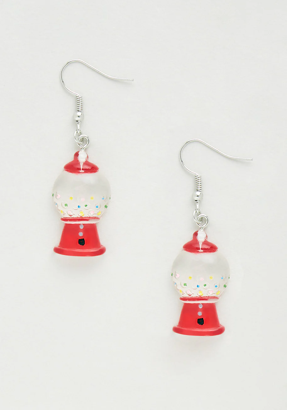 Popping My Gum Dangle Earrings - Olabens