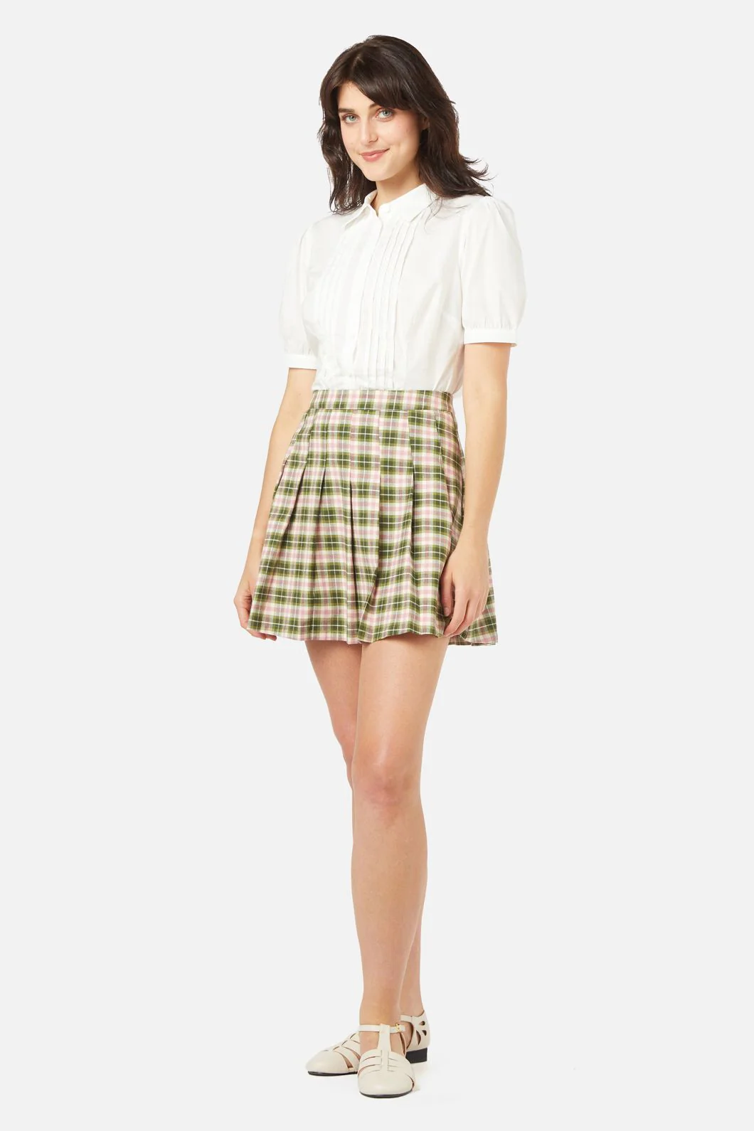 Hazel Check Skirt - Olabens