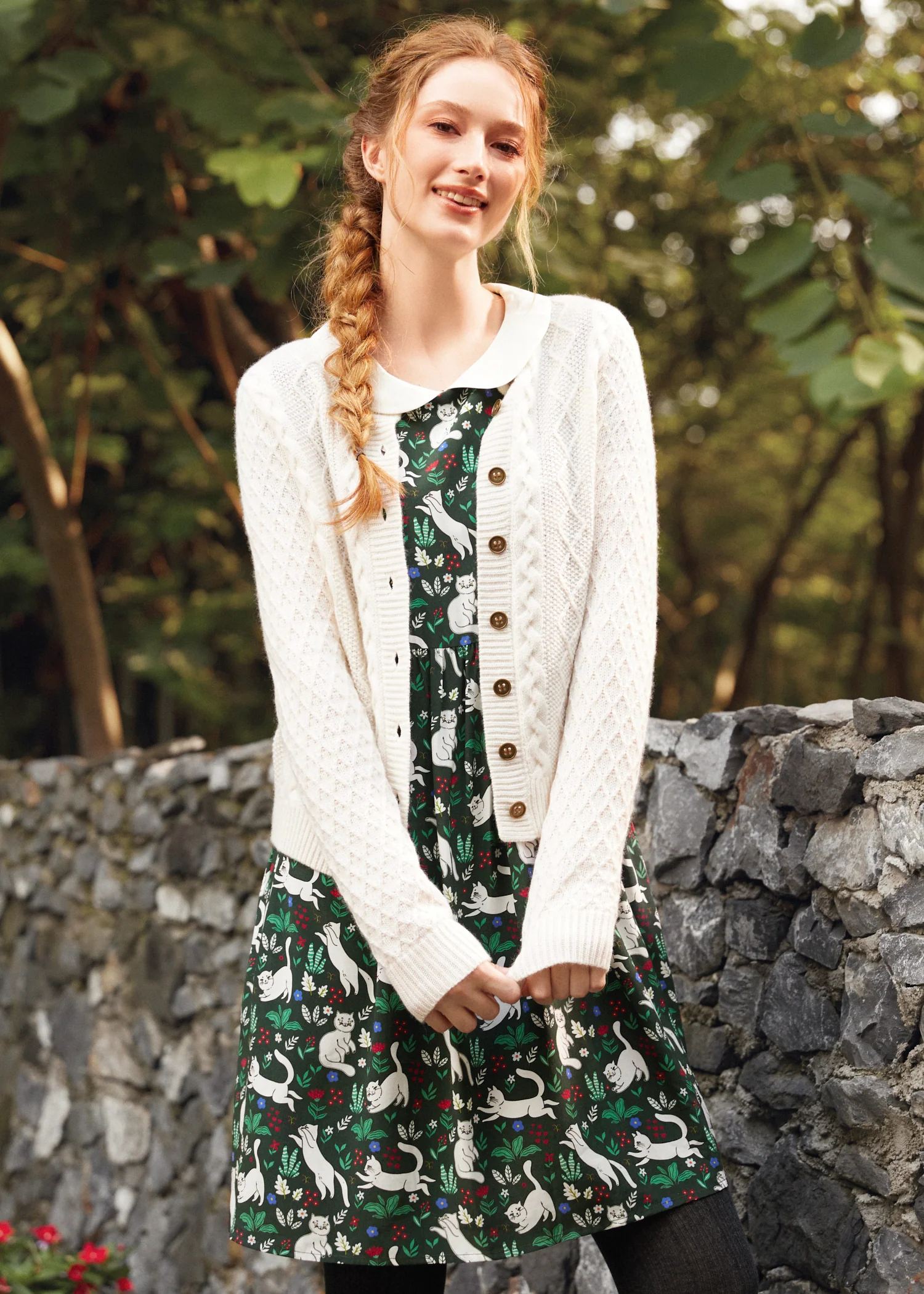 Twist & Shout Cable Cardigan - Olabens