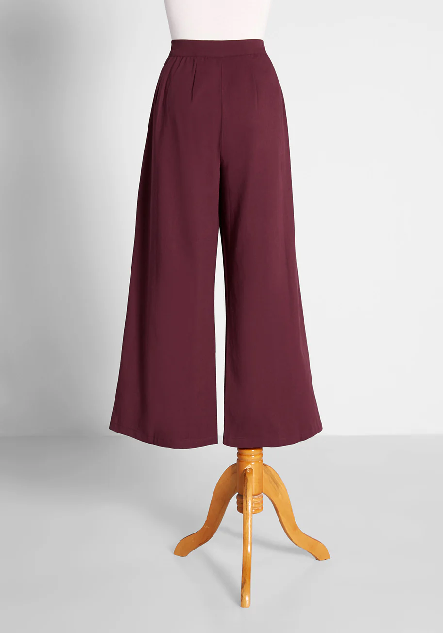 Making Broad Advances Wide-Leg Pants - Olabens