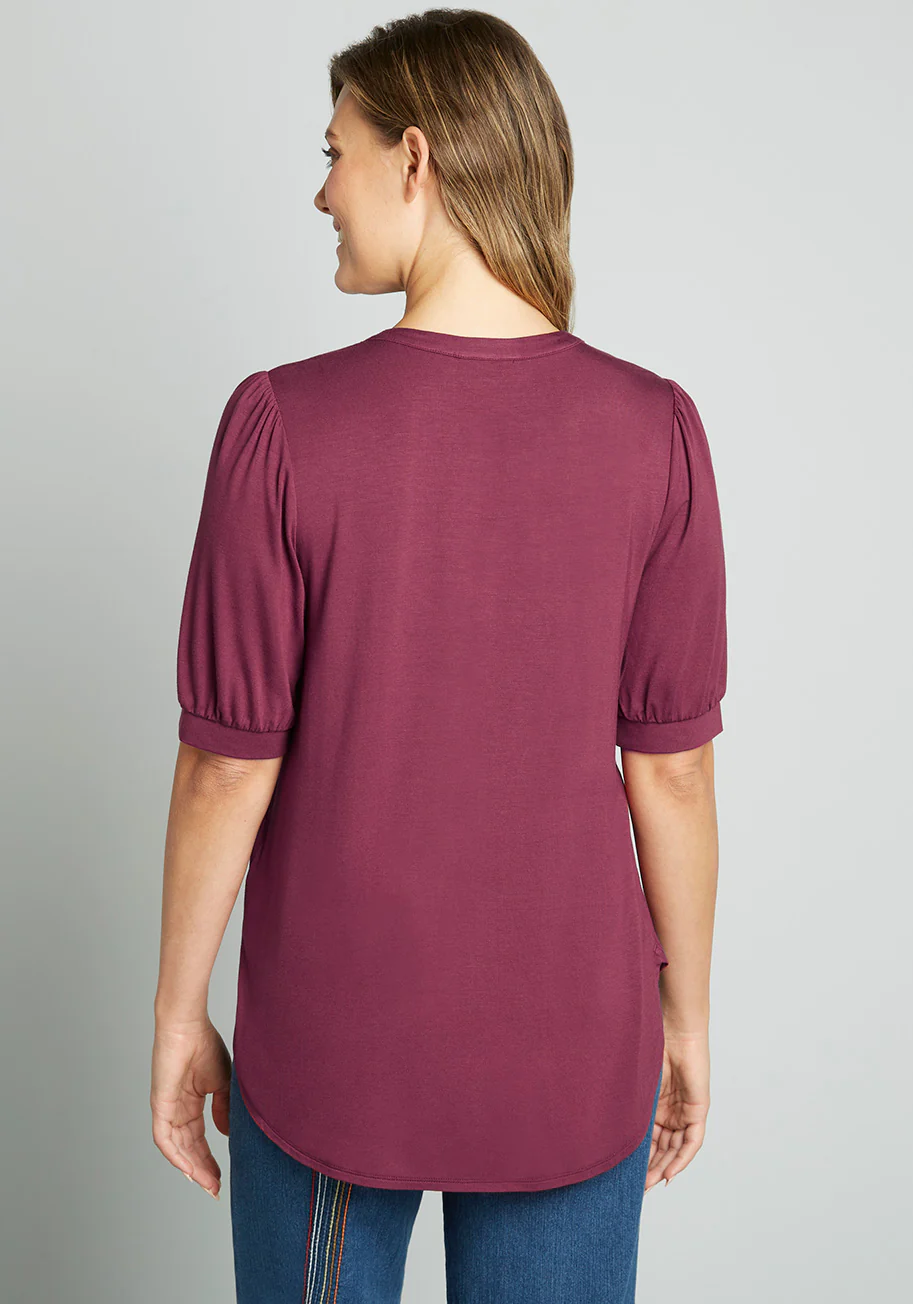 Winning Them Over Short Sleeve Top - Olabens